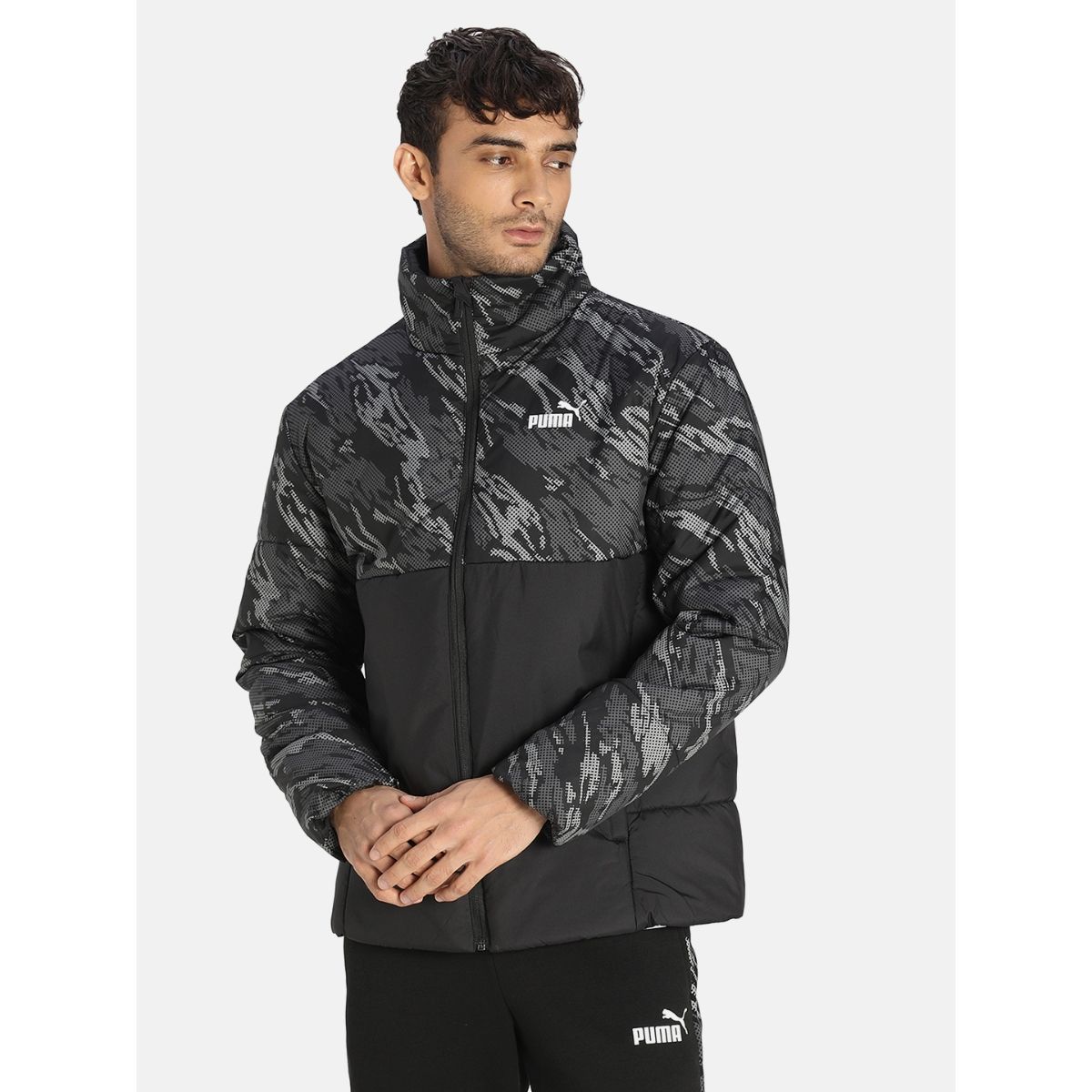 Puma outlets Gray Black Jacket L