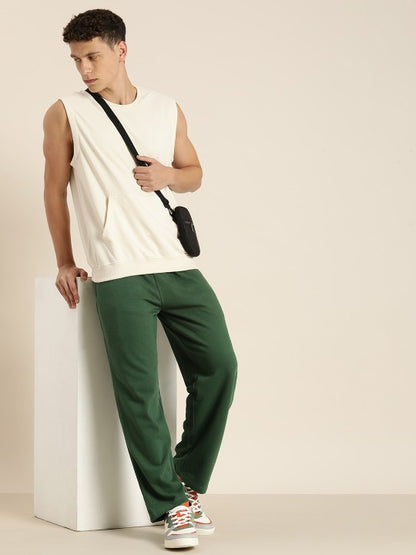 Men Lightweight Relaxed Fit Baggy Kintted Track Pants