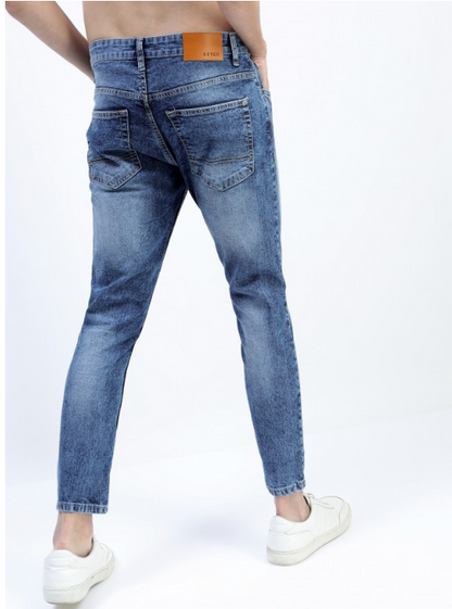 Men Blue Skinny Fit Clean Look Jeans