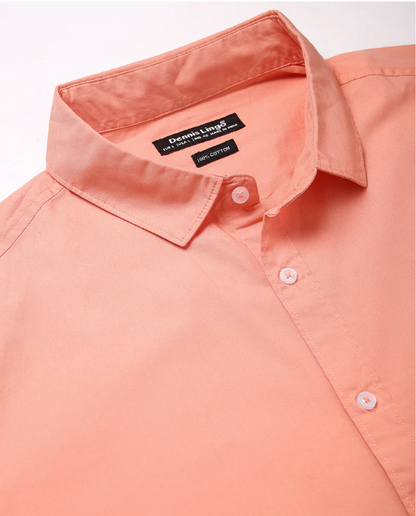 Men's Cotton Solid Slim Fit Casual Shirt