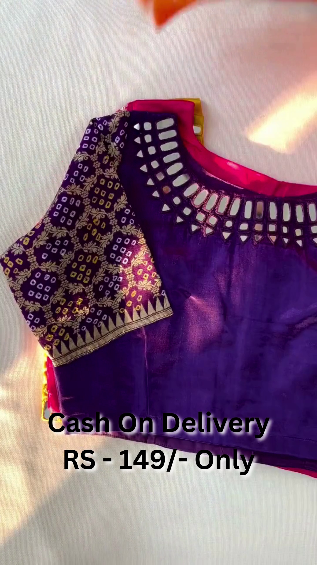 Classy Digital Print And Hand Work Blouse For Women