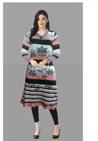 Women's Woolen Kurti For Winter Best for Daily Use