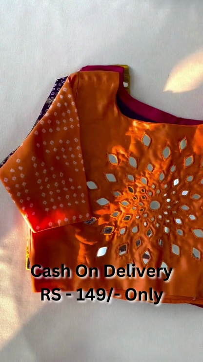 Classy Digital Print And Hand Work Blouse For Women