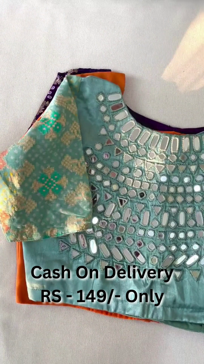 Classy Digital Print And Hand Work Blouse For Women