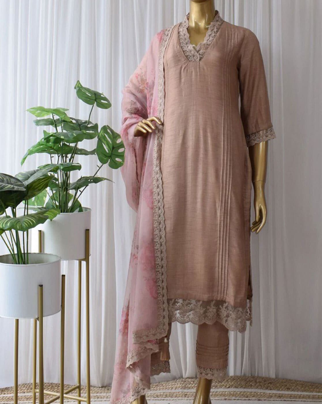 Women Embroidered A-Line Kurta Set For Women