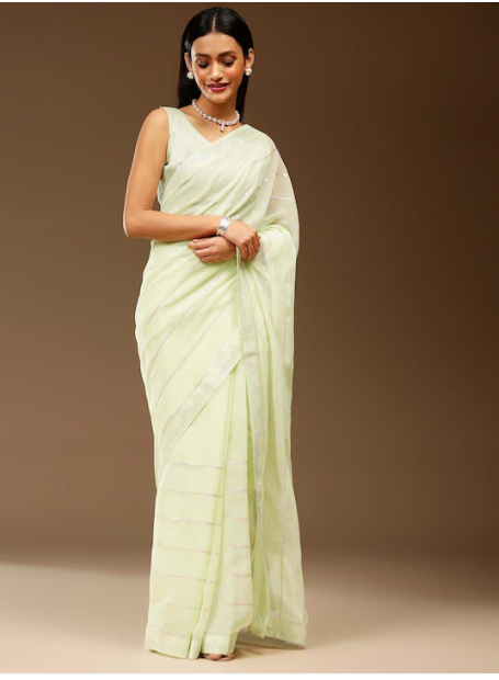 Embellished Party Chiffon Saree