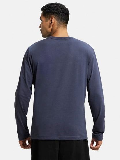 Super Combed Cotton Rich Solid Round Neck Full Sleeve T-shirt