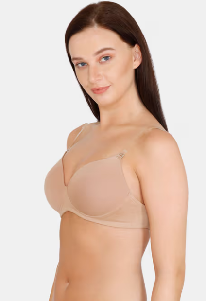 Beautiful Basics Padded Non Wired 3/4th Coverage Backless Bra - Nude