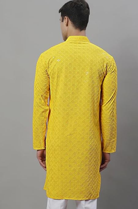 Chikankari Sequinned Kurta