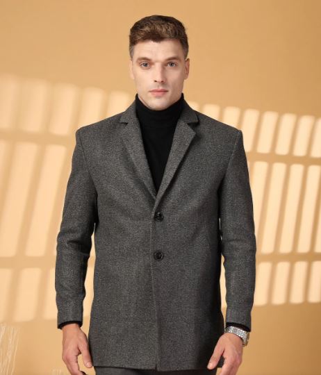 Men Winter Wear Single Breasted Coat