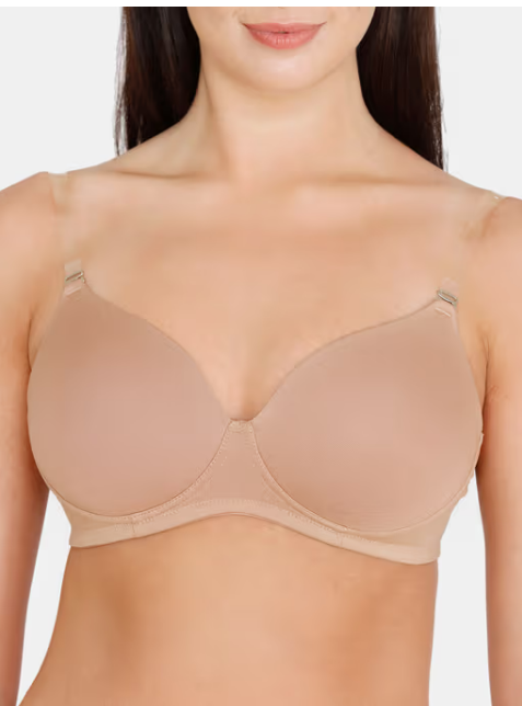 Beautiful Basics Padded Non Wired 3/4th Coverage Backless Bra - Nude