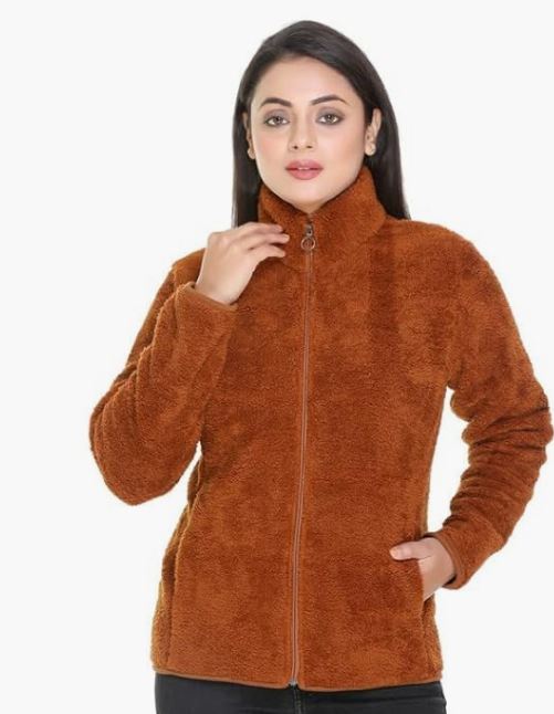 Try Again Bunny Women's Faux Fur Hooded Neck Hoodies