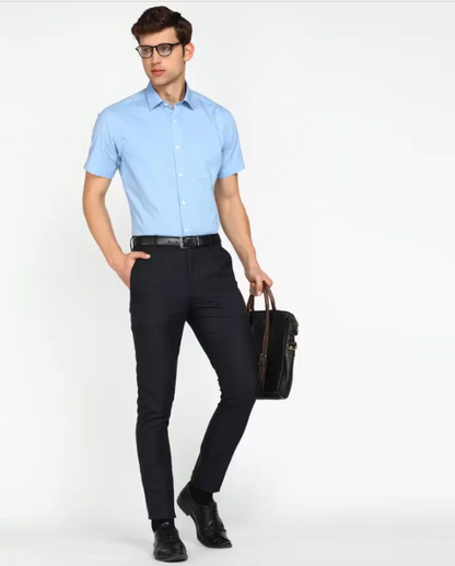 Men Regular Fit Solid Formal Shirt