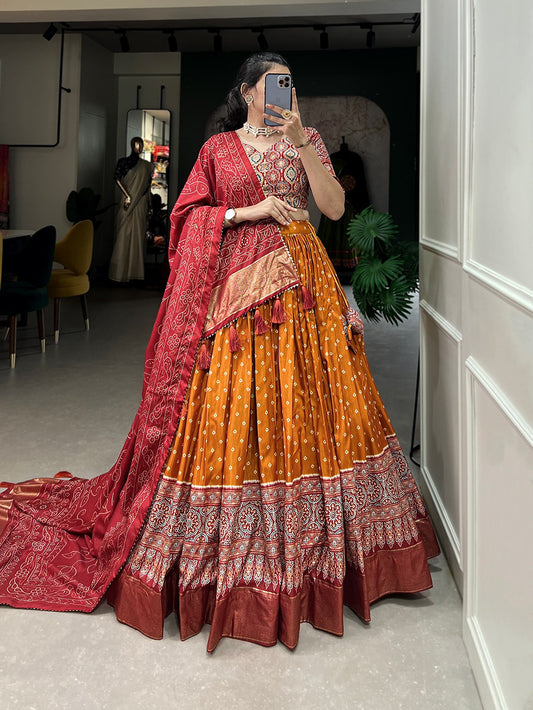 The timeless bandhani print chaniya choli