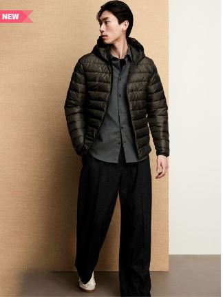 Men Slim Fit Light weight puffer