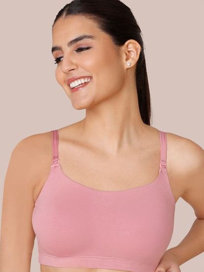 Cotton Non-Padded Underwired Easy Breezy Slip on Everyday Bra