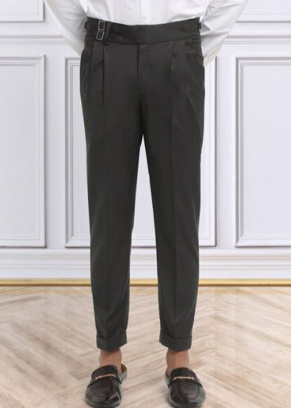 Deep Black Gurkha Pant