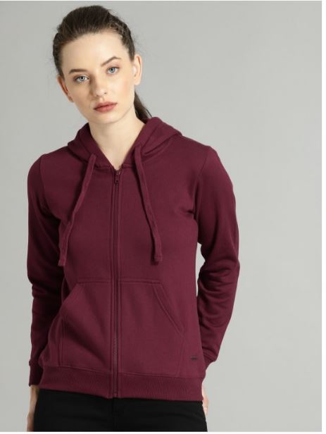 DNMX For TRENDS SELECT Women Regular Fit Zip-Front Hoodie For Women