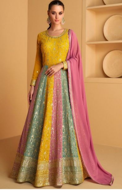 Miss Ethnik Embroidered Gown Ethnic Dresses