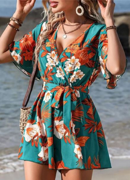 StyleCast Floral Print Fit & Flare Dress