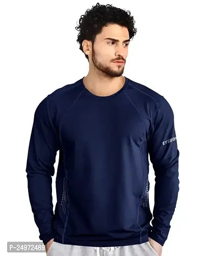 Mens Dry Fit Round Neck Full Sleeve Casual Tshirt