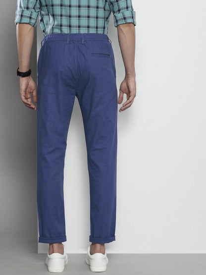 Men Blue Slim Fit Trousers