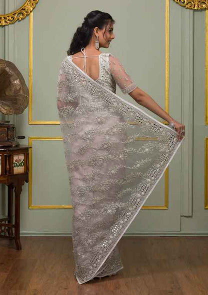 Koskii Stonework Net Saree