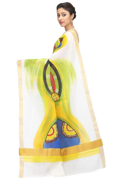 Cotton Hand Paint Sarees