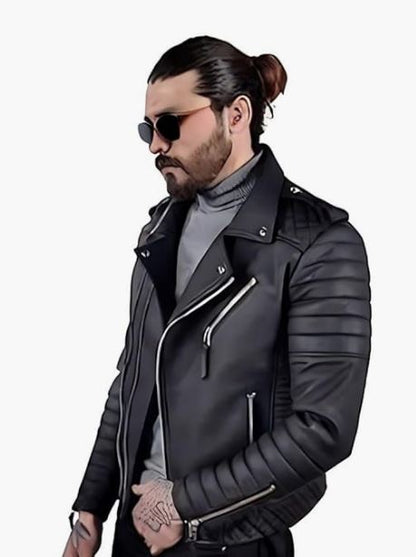 DIGIMAX LEATHER MENS FAUX LEATHER JACKET