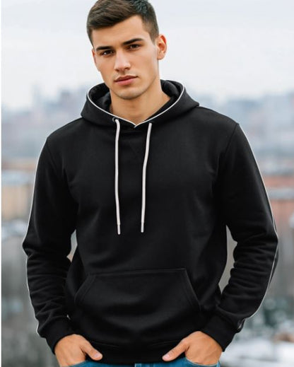 Bewakoof Men's Black Hoodies