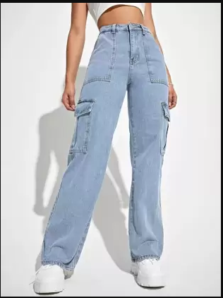 Women Regular High Rise Light Blue Jeans