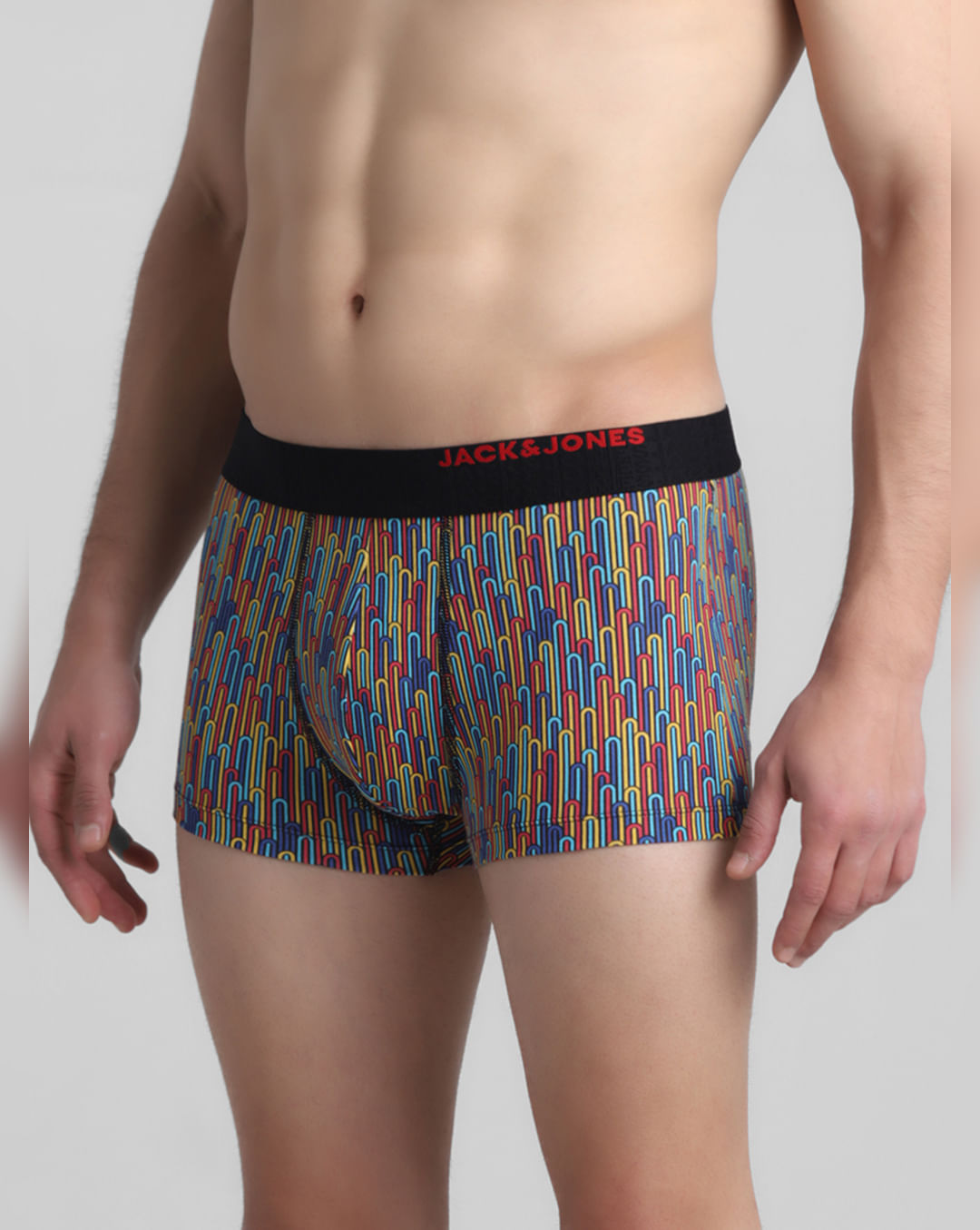 MULTI-COLOUR ABSTRACT PRINT TRUNKS