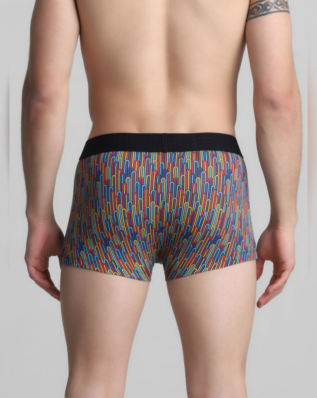 MULTI-COLOUR ABSTRACT PRINT TRUNKS