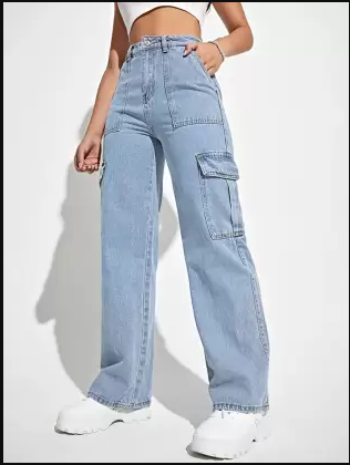 Women Regular High Rise Light Blue Jeans