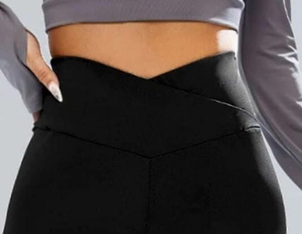 ImperativeRegular High Waist Stretchable Gym Tights Leggings with Crossover Belt for Women Girls &