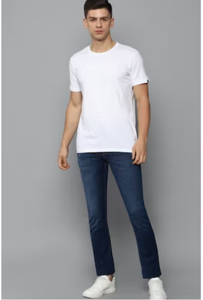 Navy Dark Slim Fit Jeans For Men's