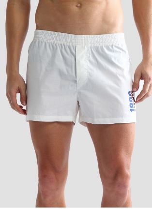 I108 Comfort Fit Solid White Cotton Boxers