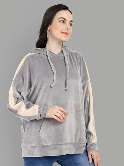 Oversized-Fit Hooded Pullover