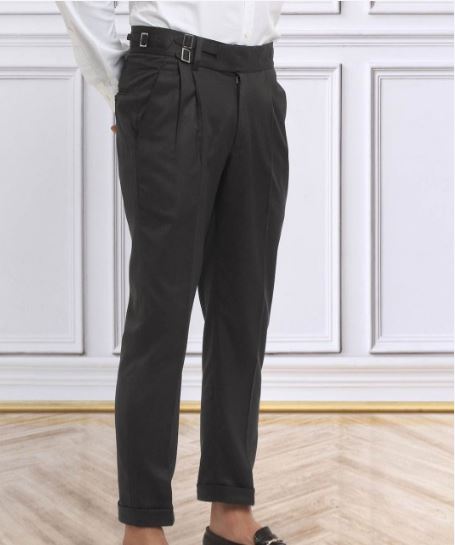 Deep Black Gurkha Pant