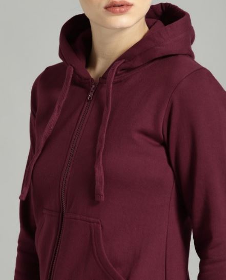 DNMX For TRENDS SELECT Women Regular Fit Zip-Front Hoodie For Women