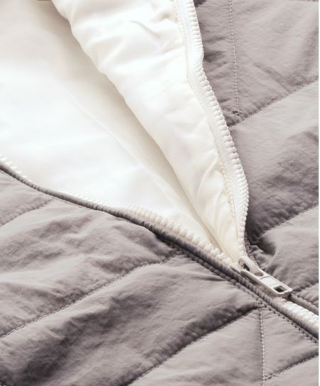 The Lifestyle Co Women Grey Solid Hooded Quilted Jacket