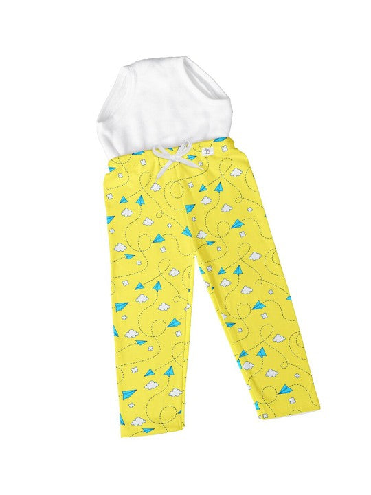 Kids Diaper Pants with Stitched In Padded Underwear