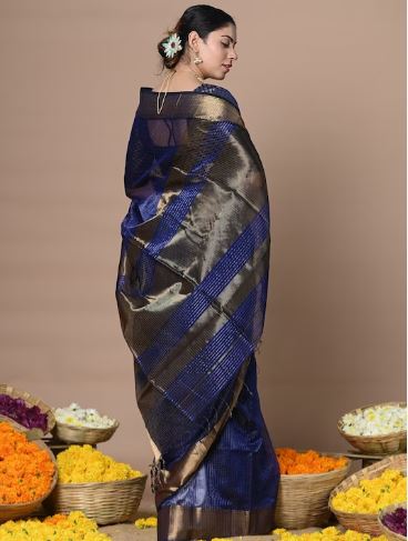 Very Much Indian Woven Design Zari Silk Cotton Paithani Saree