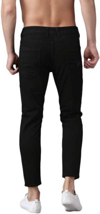 Men Jogger Fit Mid Rise Black Jeans