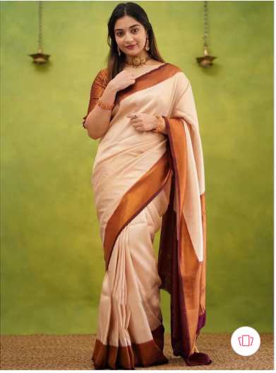 Anjaneya Sarees Woven Design Zari Banarasi Saree