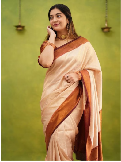 Anjaneya Sarees Woven Design Zari Banarasi Saree