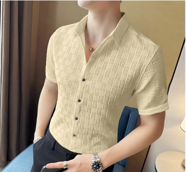 Casual Knitted Cotton Shirt For Men