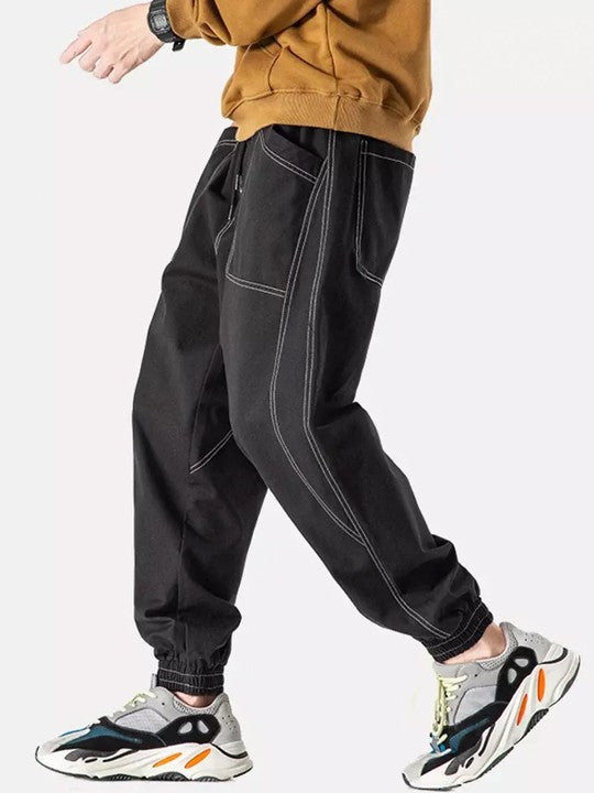 Men Mid-Rise Relaxed Oversized Fit Joggers