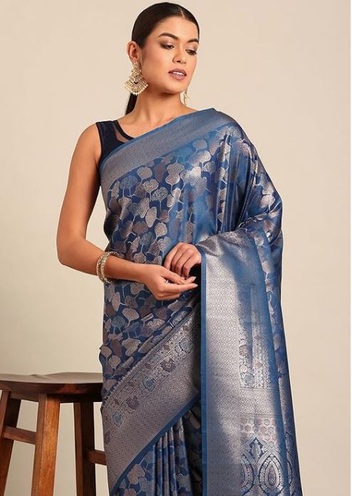 Mohey Women's Woven Bollywood Art Silk Saree