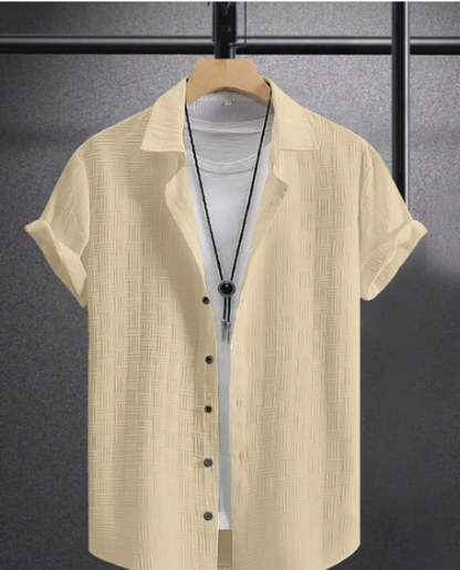 Casual Knitted Cotton Shirt For Men